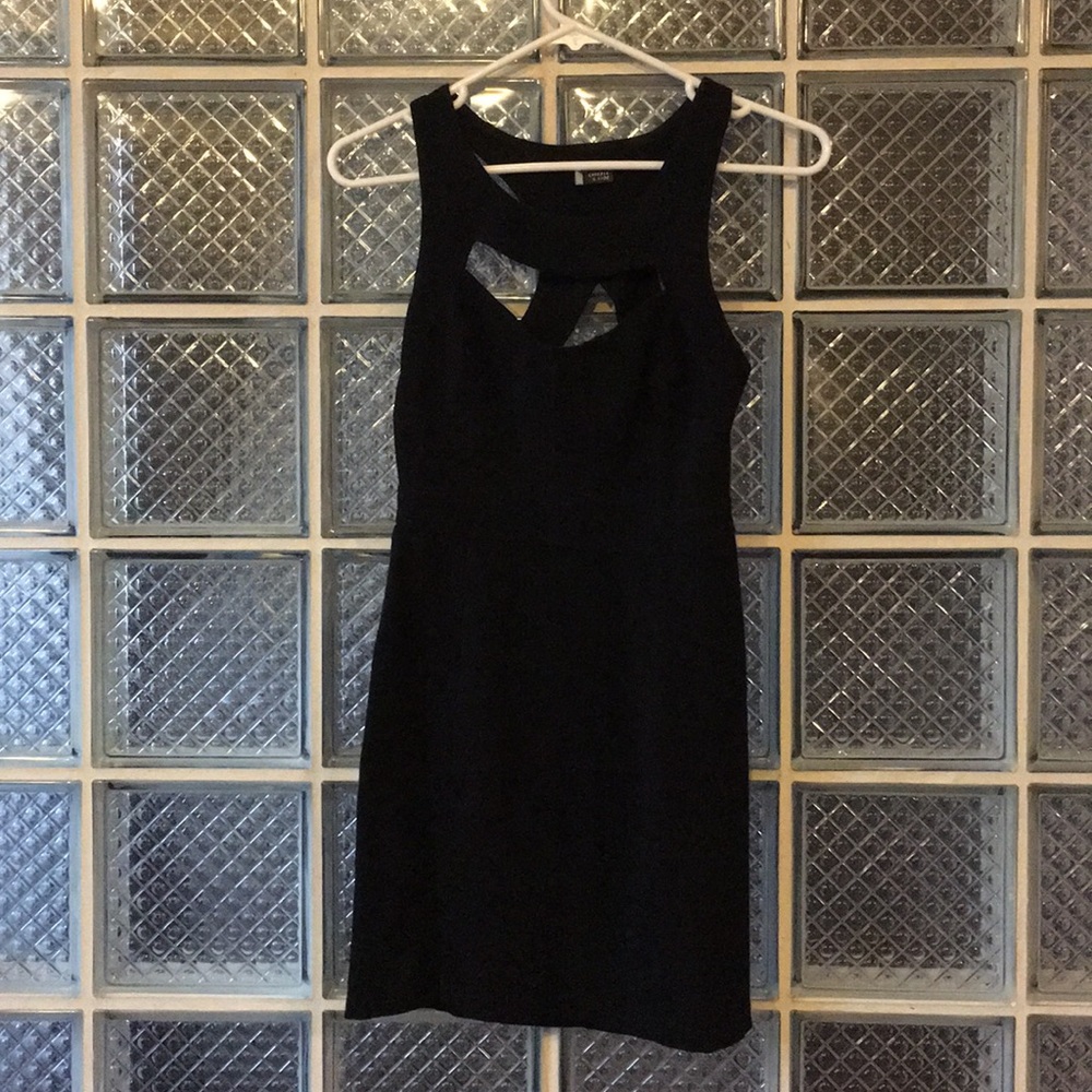 Sparkle and fade black dress